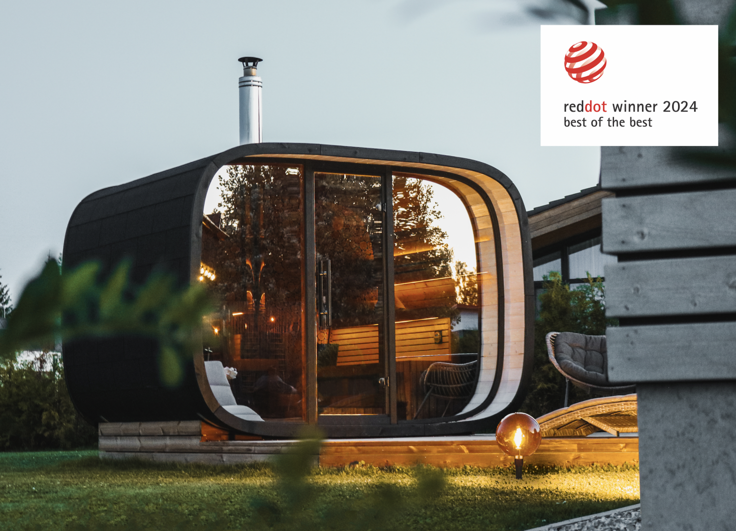roundcube sauna tuin wellness