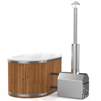 ThermoZen Hottub Ofuro - Externe houtkachel + Thermo cover + isolatie + trap